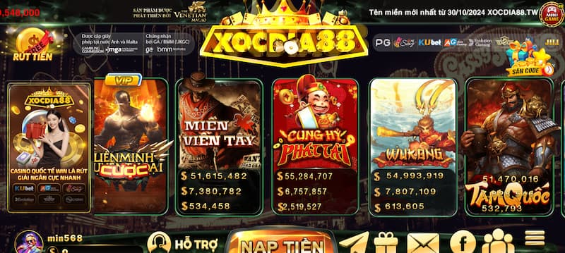 Kho game cược nổ hũ rút tiền mặt 